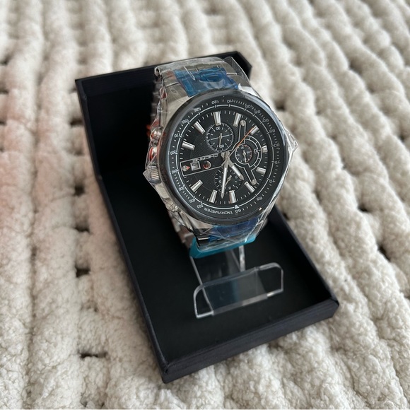 NWT Chicane Chronograph CH4243 Stainless Steel Men's Watch - Picture 4 of 14